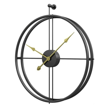 Moderne nordisk design vægur i metal