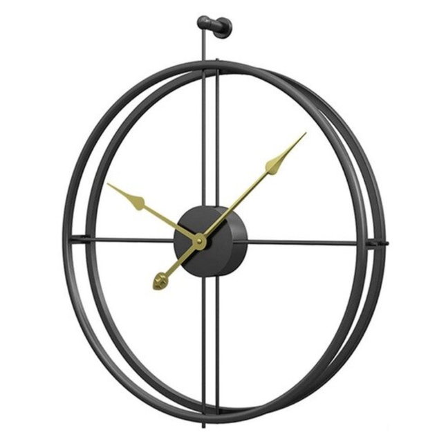 Moderne nordisk design vægur i metal