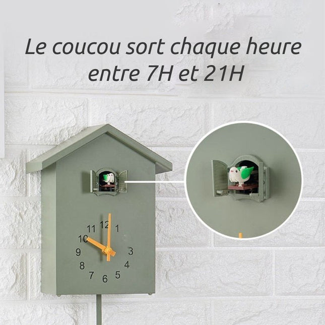 Moderne og minimalistisk gøgeur til væggen