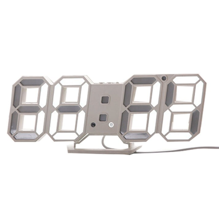 Moderne digitalt 3D LED vægur