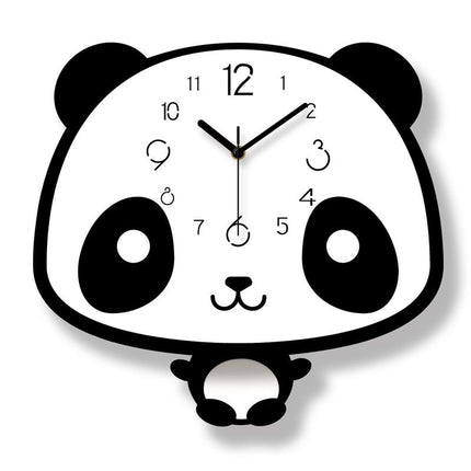 Sødt panda vægur til børneværelse