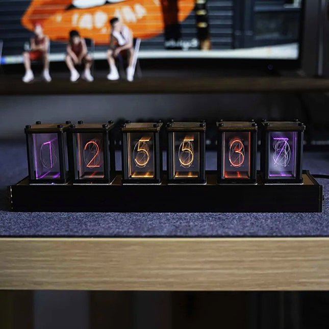 Retro bordur med Nixie rør