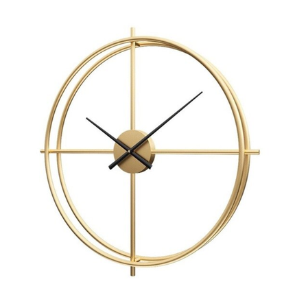 Moderne nordisk design vægur i metal