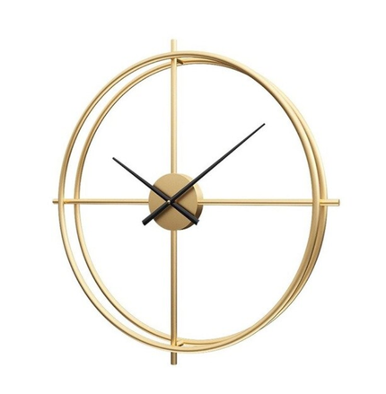 Moderne nordisk design vægur i metal