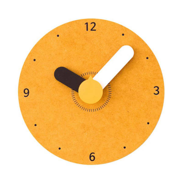 Minimalistisk vægur i træ store visere