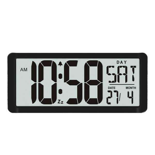 Digitalt bordur med dato og alarm