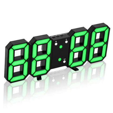 Minimalistisk digitalt vægur med alarm