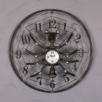 Industrielt vægur i edderkop design