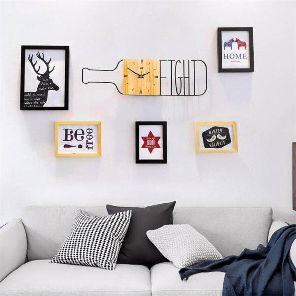 Moderne vægur formet som flaske