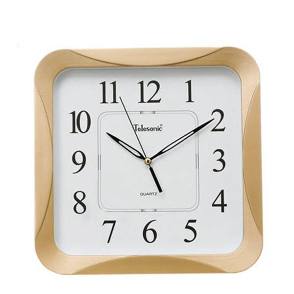 Klassisk firkantet vægur til kontoret