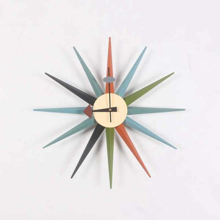 Stort retro stjerneformet vægur