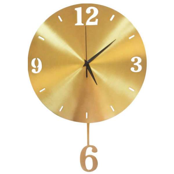 Moderne guld vægur med pendul