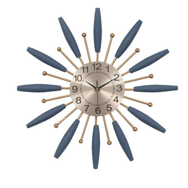 Moderne vægur med solstråle design