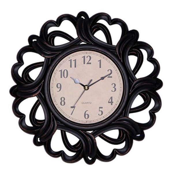 Stort sort vægur i sol-design