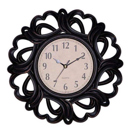 Stort sort vægur i sol-design