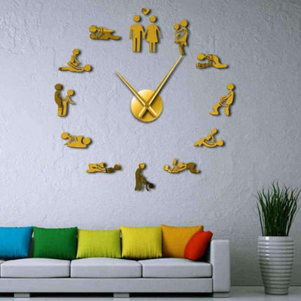 Stort DIY Kamasutra vægur guld