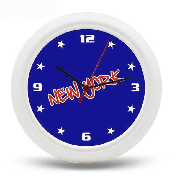 Moderne New York vægur med stjerner