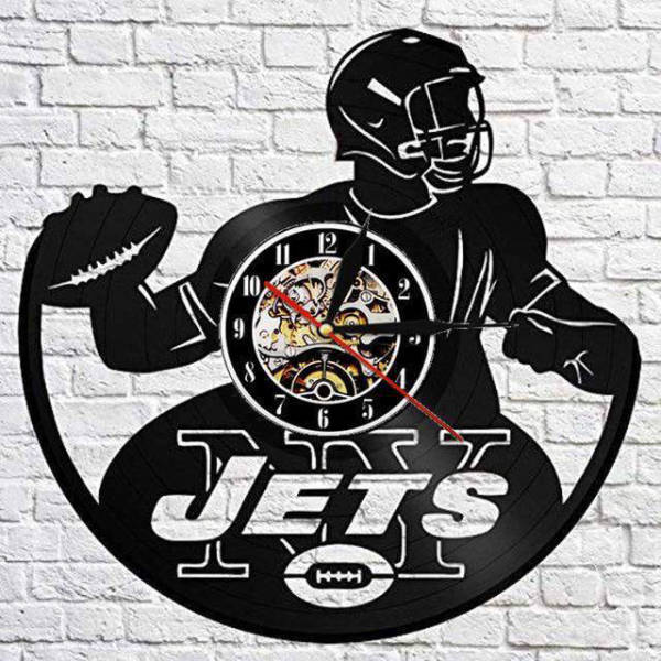 New York Jets football vinyl vægur