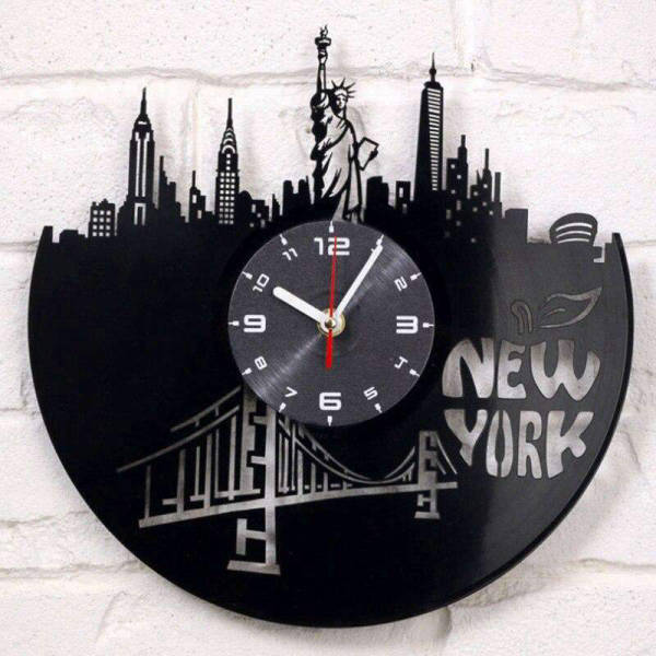 New York monumenter vinylplade vægur
