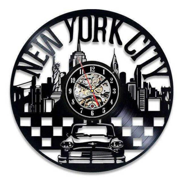 New York City taxi vinyl vægur