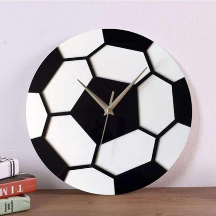Klassisk fodbold design vægur til væggen