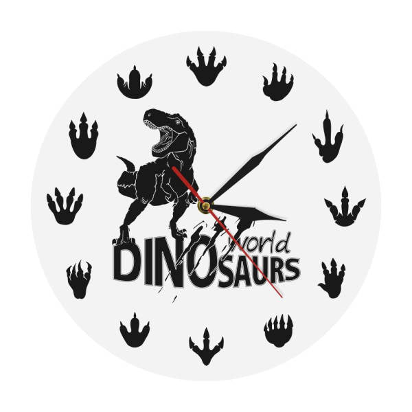 Vægur med T-Rex dinosaur motiv