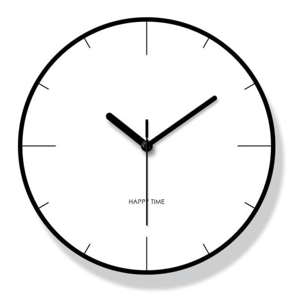 Minimalistisk vægur til den moderne stue
