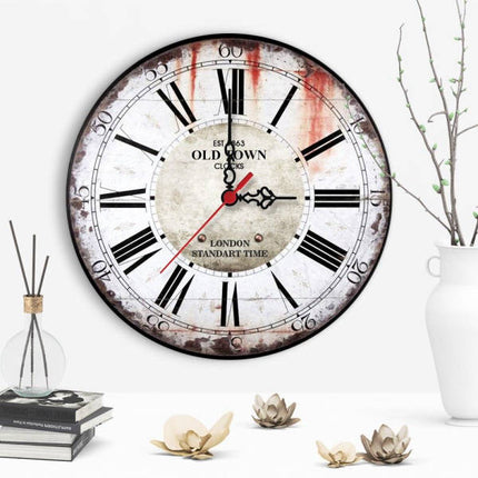 Stort moderne vægur i vintagestil