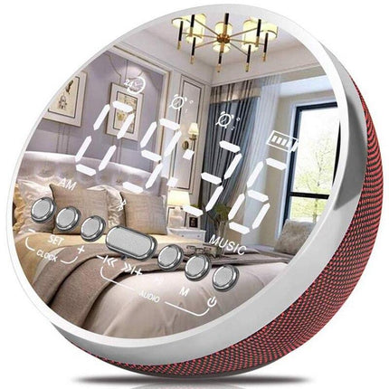 Vækkeur med Bluetooth højtaler og spejl