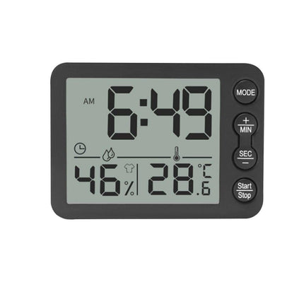 Lille digitalt ur med temperatur