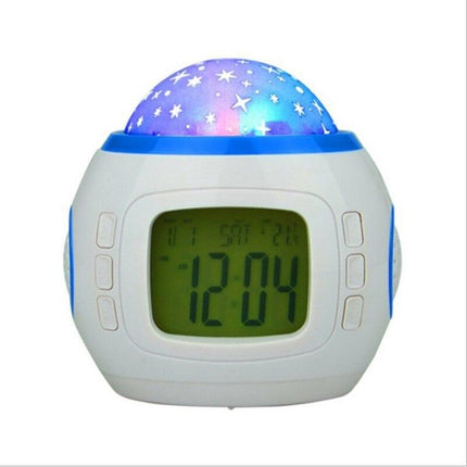 Vækkeur med stjernehimmel projektor