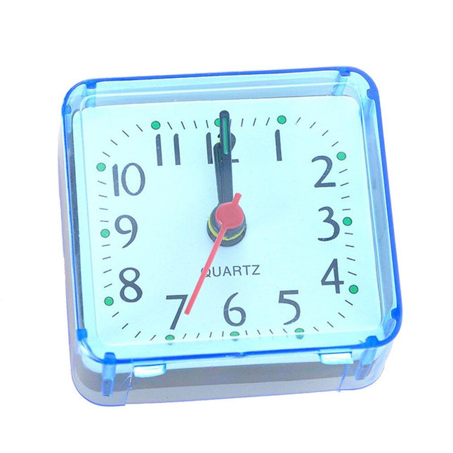 Lille analogt vækkeur i transparent design